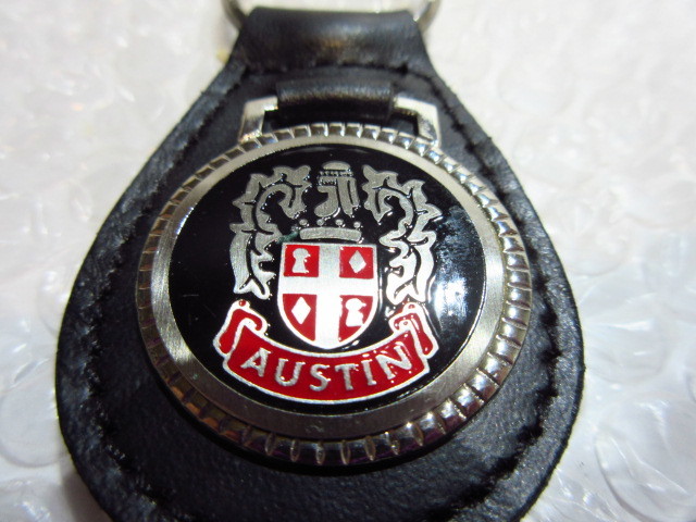 [Spiral] Austin real leather key holder S/ aluminium emblem [type3] new goods /AUSTIN/o- stay n/