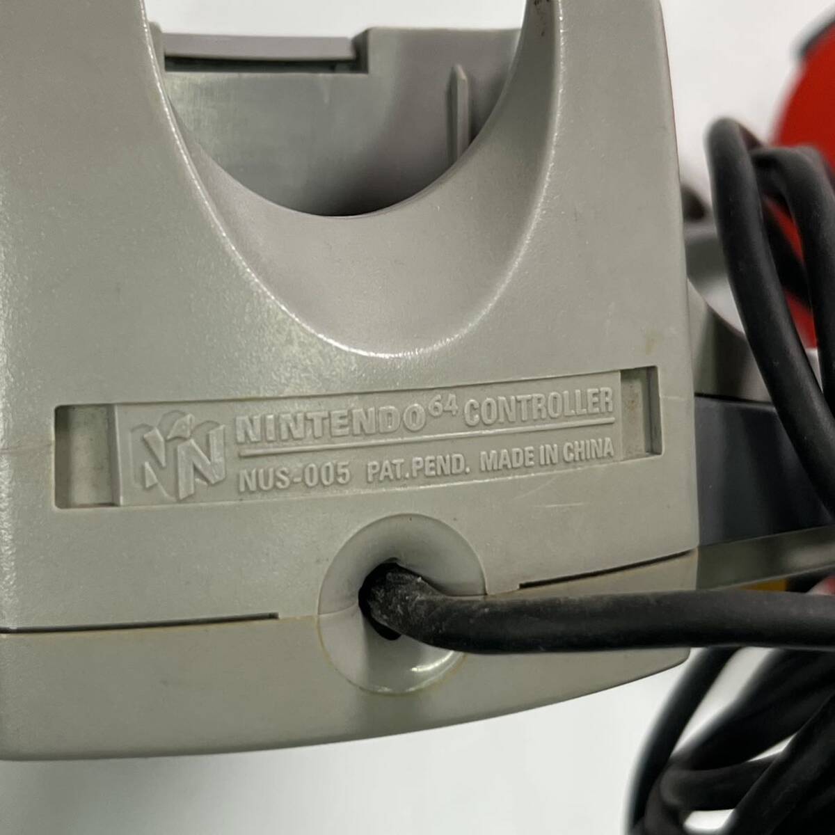 Nintendo64 コントローラー NUS-005 レッド グレー 動作未確認の画像6