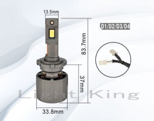 50000LM 超爆光スーパーLED 130W デリカ D5等 D2S/D2R/D4S/D4R HID仕様車 LED化ヘッドライト ノイズキャンセラー内蔵 車検対応_画像7