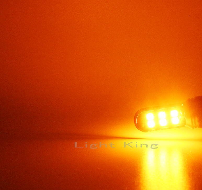 PH7 P15D アンバー色 ポン付 バイク 両面発光 12LED ヘッドライト 明るさ300%UP 交流&直流 ジャイロ キャノピー DIO ディオ スーパーカブ_画像2