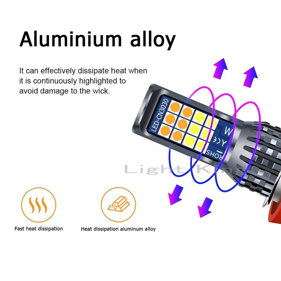 フォグランプ LED 2色切替 ホワイト&グリーン H8/H11/H16 2灯セット 7600LM ファンレス アウトランダー ek デリカD3 D5_画像4