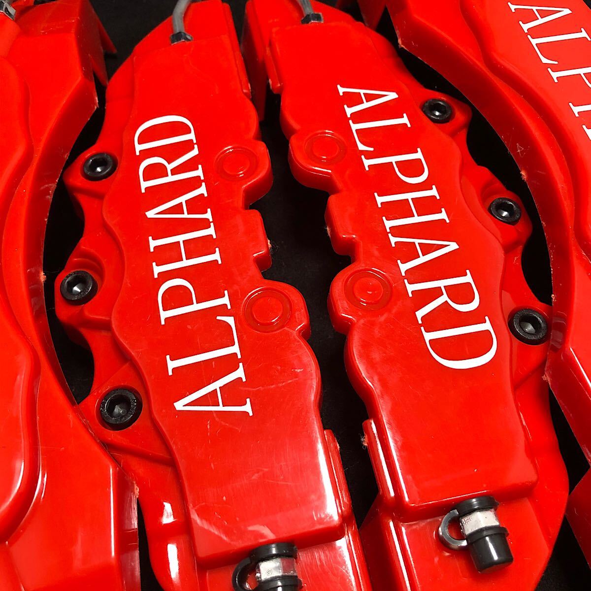 [ metal black bolt ] Alphard caliper cover Toyota alphard brake 4 piece for 1 vehicle LM size TOYOTA