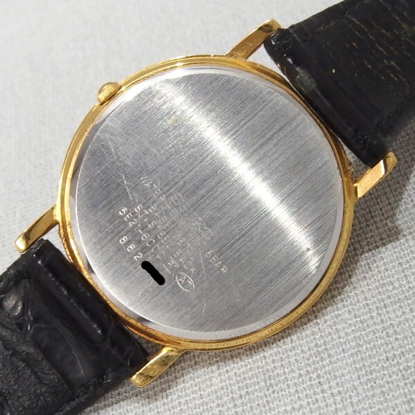 ★SEIKO SPIRIT 5E21-6000 ゴールド メンズ クォーツ 腕時計 スリム 白文字盤 アラビア スピリット セイコー★の画像5