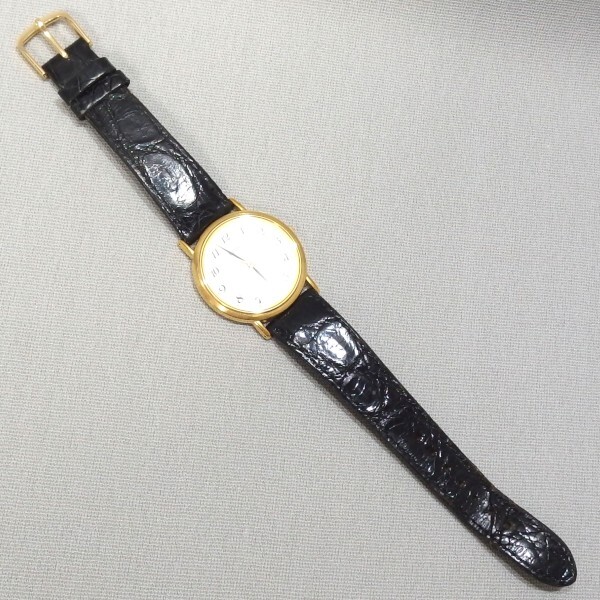 ★SEIKO SPIRIT 5E21-6000 ゴールド メンズ クォーツ 腕時計 スリム 白文字盤 アラビア スピリット セイコー★の画像6