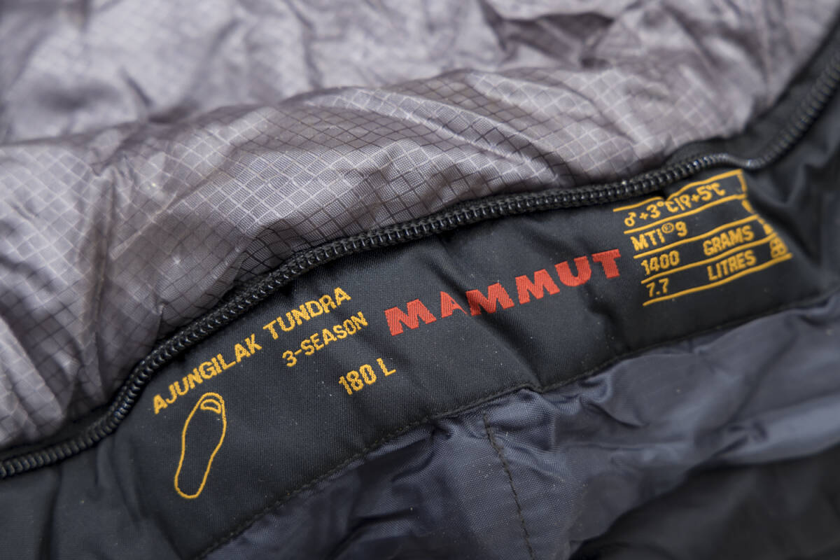 マムート　MAMMUT Ajungilak Tundra Sleeping Bag　3season　180L　寝袋　シュラフ_画像4