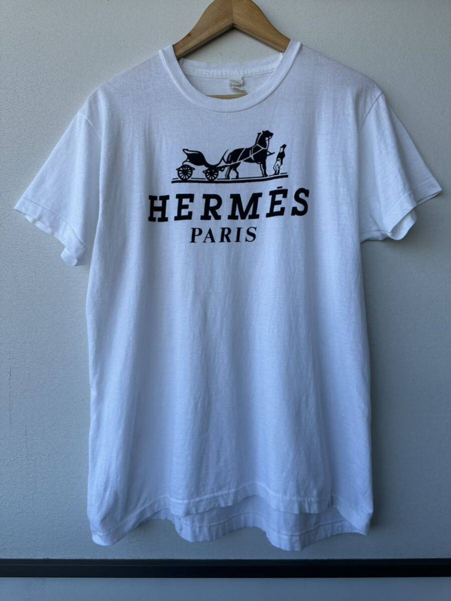 80s barnsley HERMES bootleg Tシャツ 1987 エルメス グッチ 80s barnsley HERMES bootleg Tシャツ 1987 エルメス グッチ
