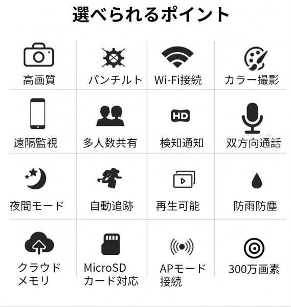 MSW1ネットワーク式防犯カメラ 中庭監視、3MP PTZ屋外TUYAアプリ、動体検知、双方向オーディオ、赤外線暗視、IP66防水_画像2