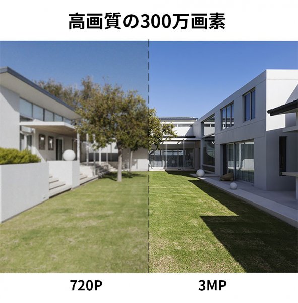 MSW1ネットワーク式防犯カメラ 中庭監視、3MP PTZ屋外TUYAアプリ、動体検知、双方向オーディオ、赤外線暗視、IP66防水_画像4