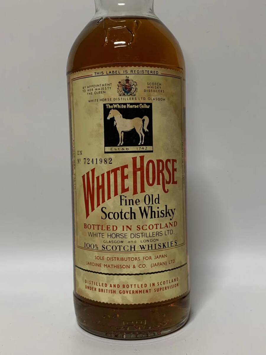 DF-8 未開栓 スコッチウィスキー特級 ホワイトホース WHITE HORSE FINE OLD ファインオールド 760ml 43度 通関済帯付の画像3