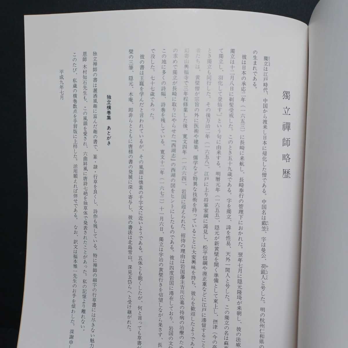 獨立禅師　横巻詩書　独立禅師　黄檗宗　唐様書　黄檗山興福寺　仏教美術　書道　ZEN　_画像9