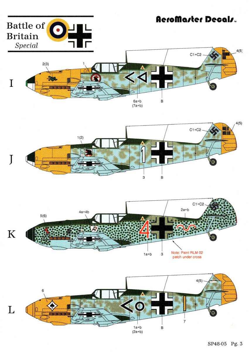 AeroMaster Decals, SP48-05 Battle of Britain Specialの画像4