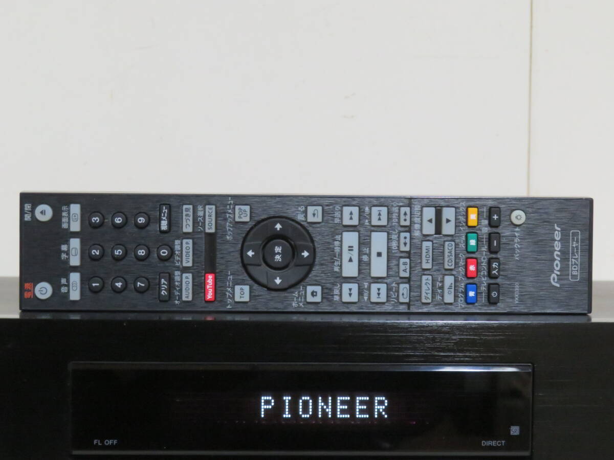 Pioneer Pioneer Blue-ray disk player BDP-LX58 Jean g goods remote control / power cord attaching non smoking environment. addition image equipped 