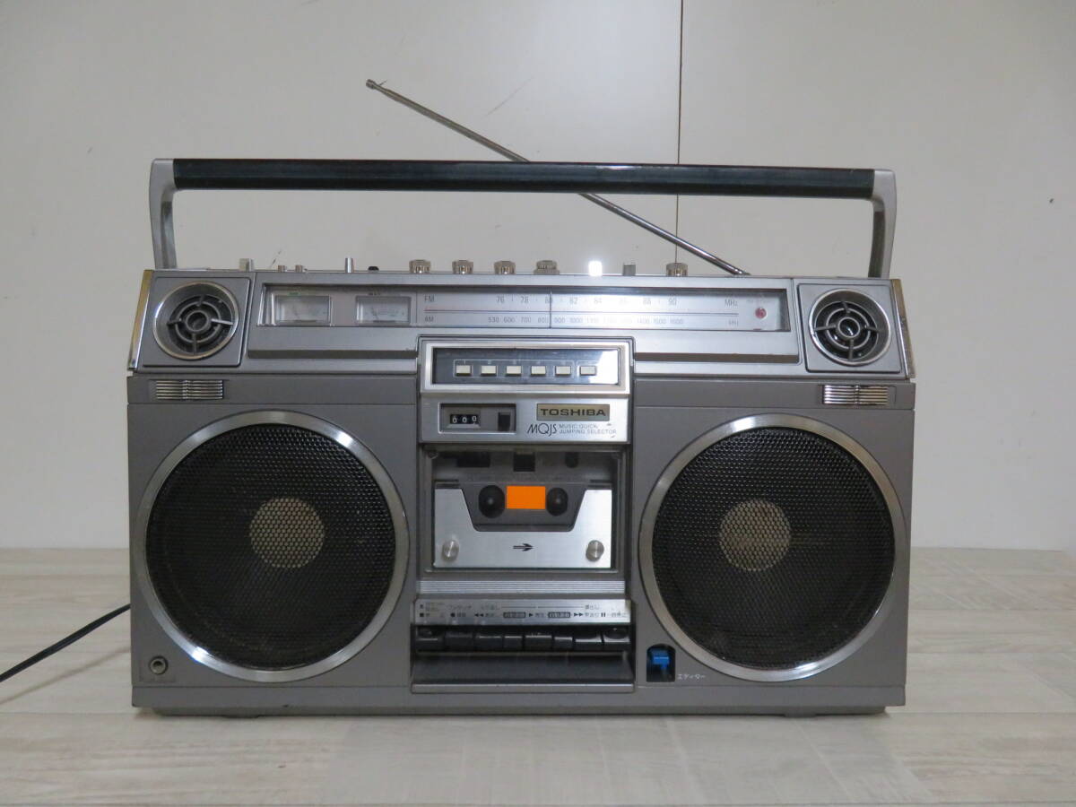 TOSHIBA 東芝 RT-8900S BOMBEAT12 AM/FM ステレオラジオカセットレコーダー 昭和レトロ 電源コード付き 非喫煙環境です 追加画像有り _画像1