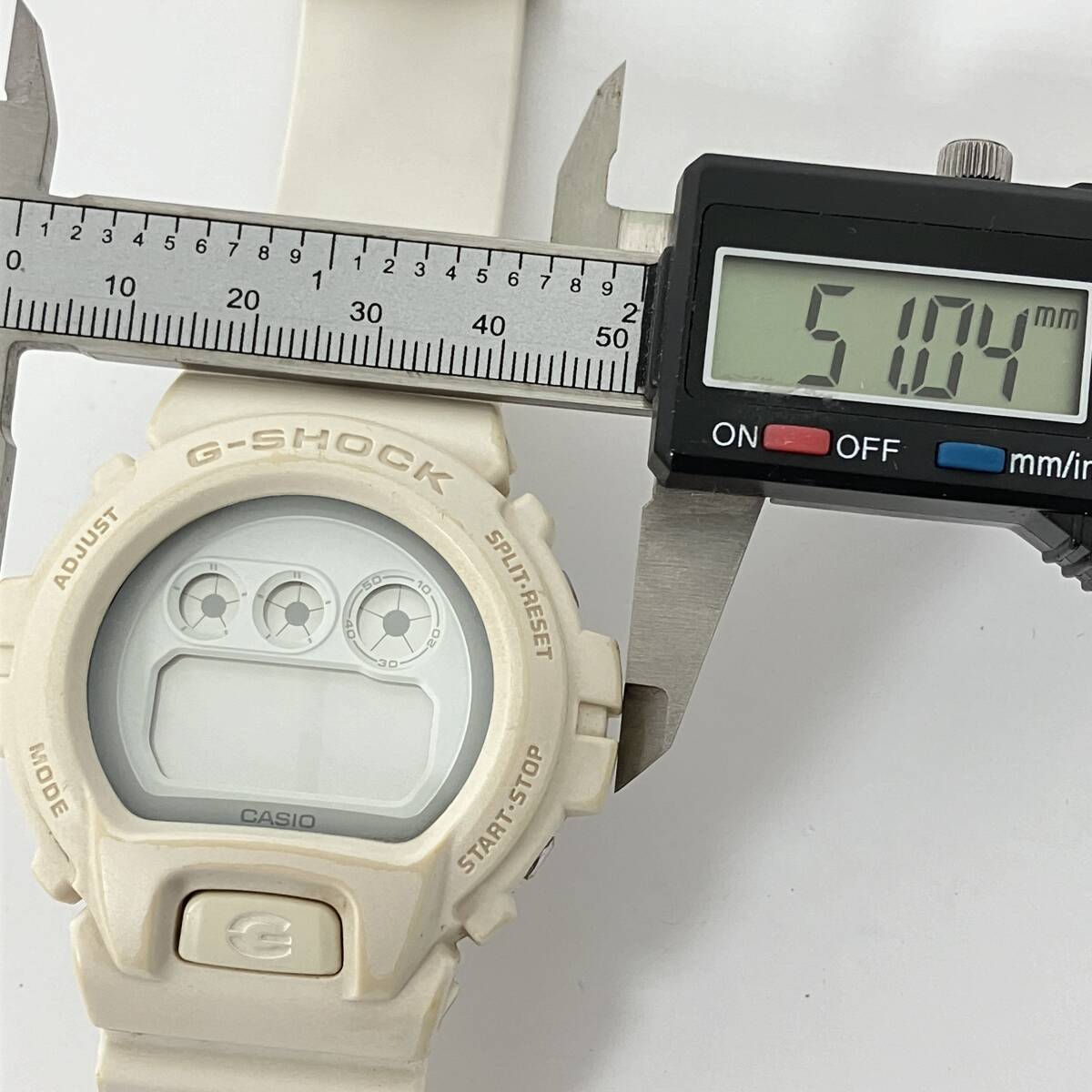 【CASIO G-SHOCK/カシオ Gショック】DW-6900WW デジタル 腕時計 ホワイト★8890_画像7