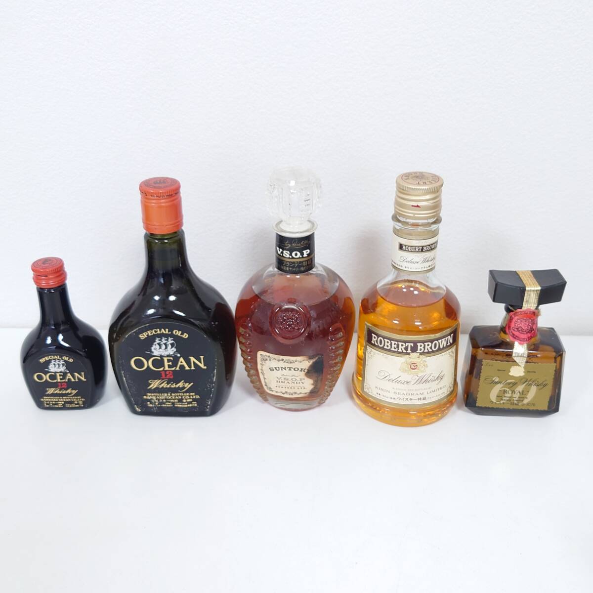 【ミニボトル 大量 おまとめ】SUNTORY サントリー/OCEAN オーシャン/NIKKA ニッカ/CALVET/MOROZOFF etc ウイスキー/果実酒/ジン★9174_画像3