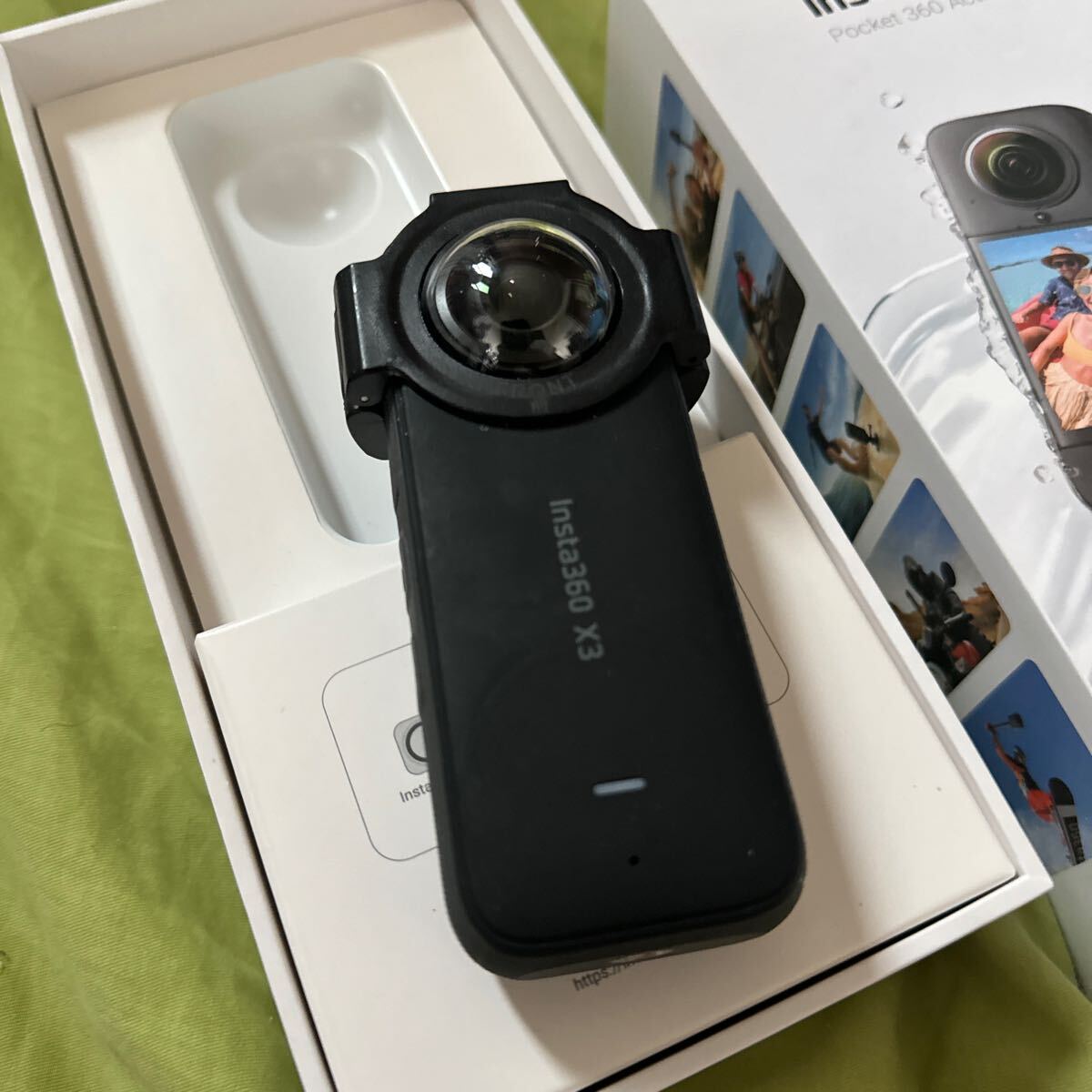 Insta360 x3 protection lens attaching 