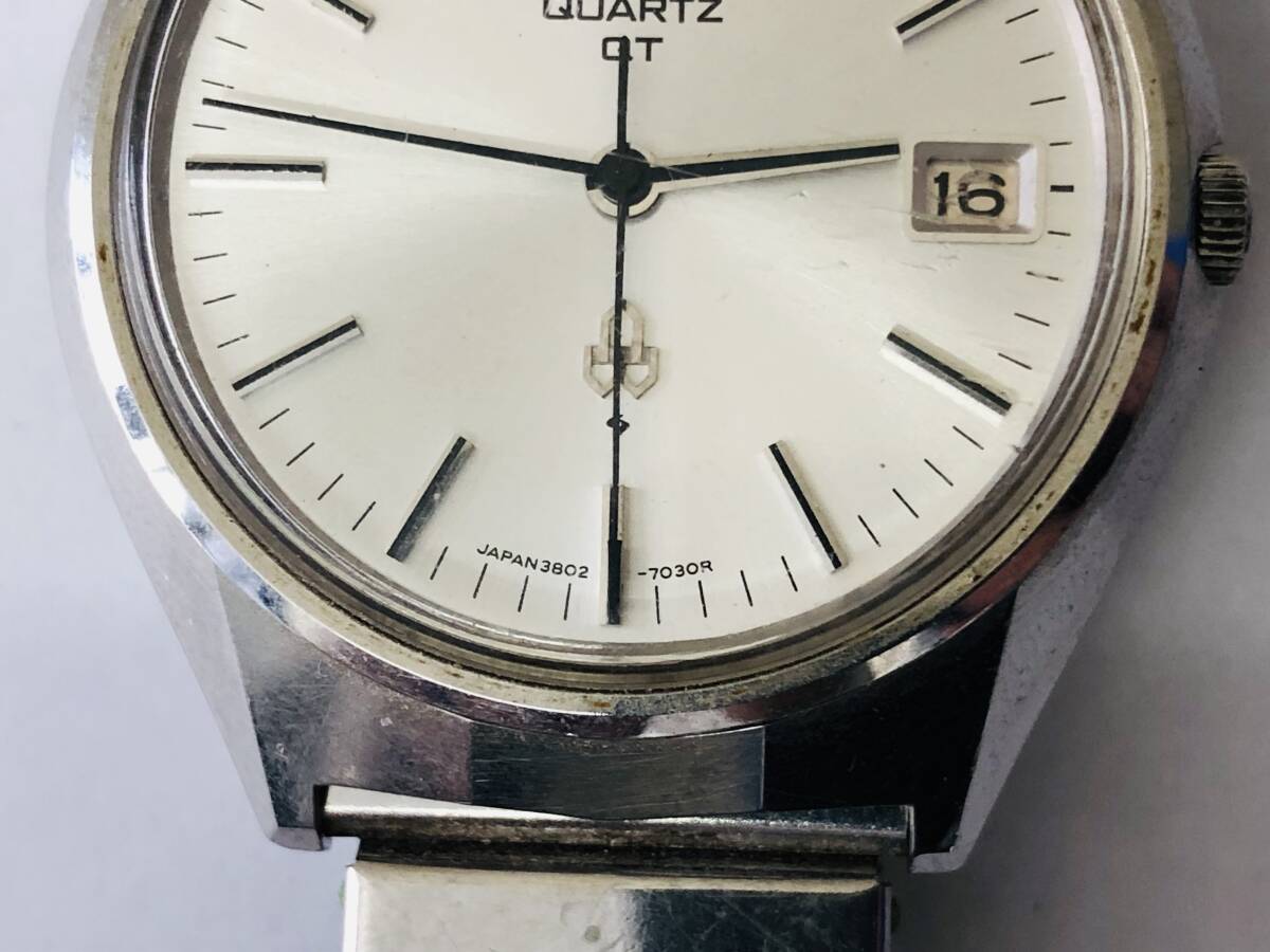 SEIKO/セイコー/3802-7010/3針/デイト/シルバー文字盤/シルバー/クオーツ/QT/SS/腕時計/ウォッチ_画像2