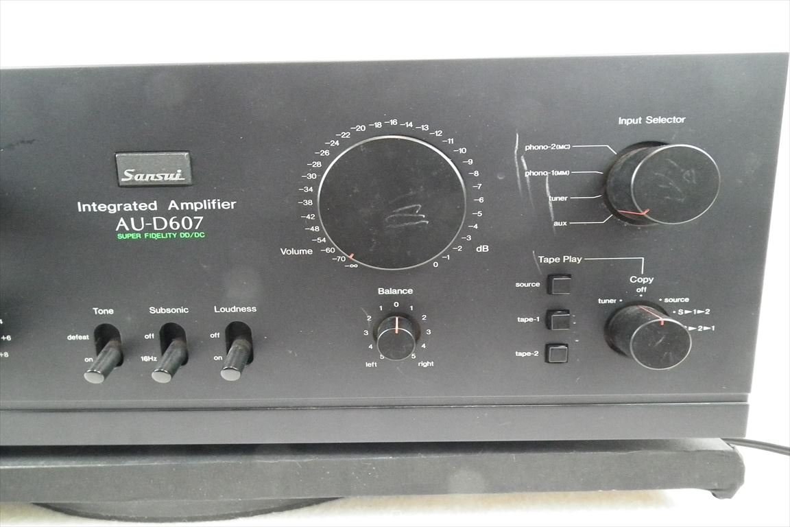 ☆ SANSUI サンスイ AU-D607 アンプ 中古 240307R6275_画像4