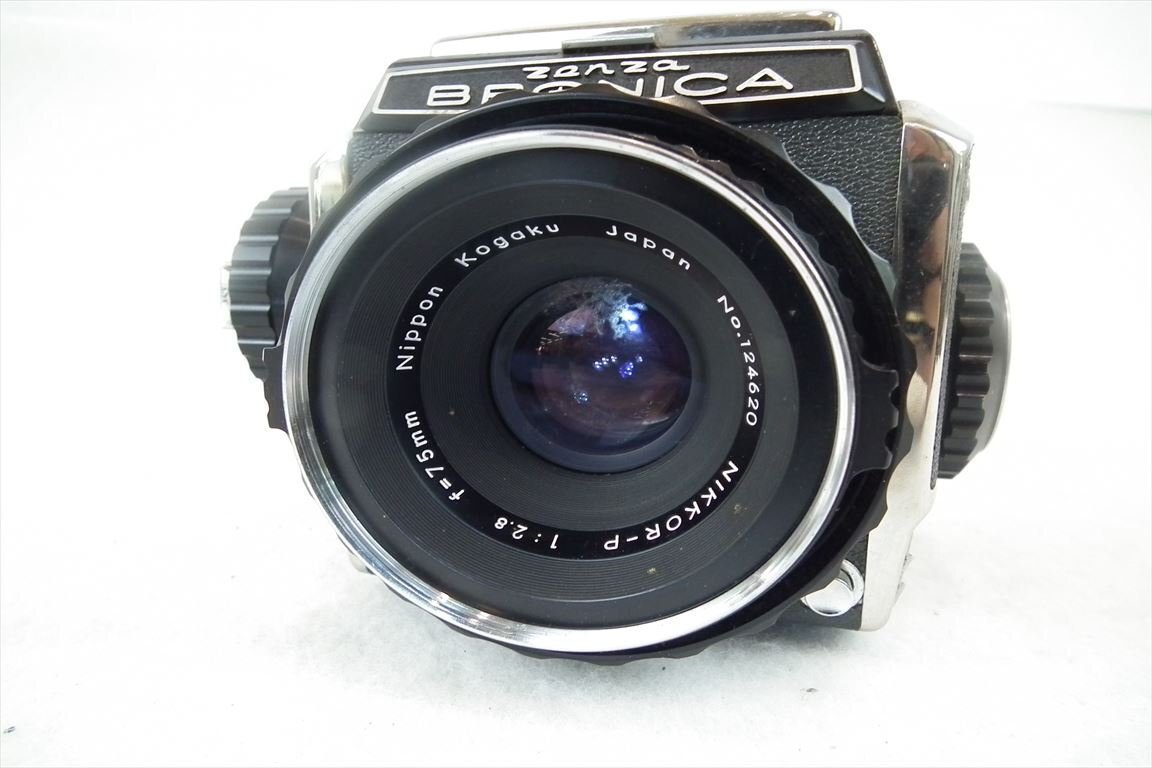 ☆ ZENZA BRONICA ゼンザブロニカ S2 中判カメラ NIKKOR-P 1:2.8 75mm 中古 240307B9154_画像3