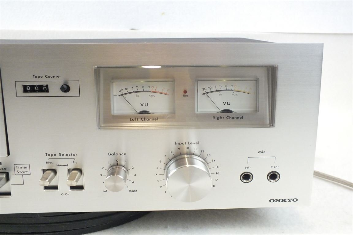 ☆ ONKYO オンキョー TA-600 カセットデッキ 中古 240307R6085_画像4