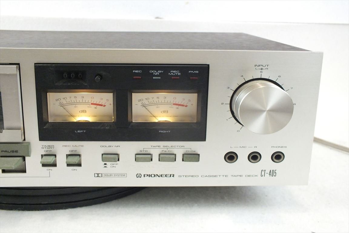 ☆ PIONEER パイオニア CT-405 カセットデッキ 中古 現状品 240307R6197_画像4