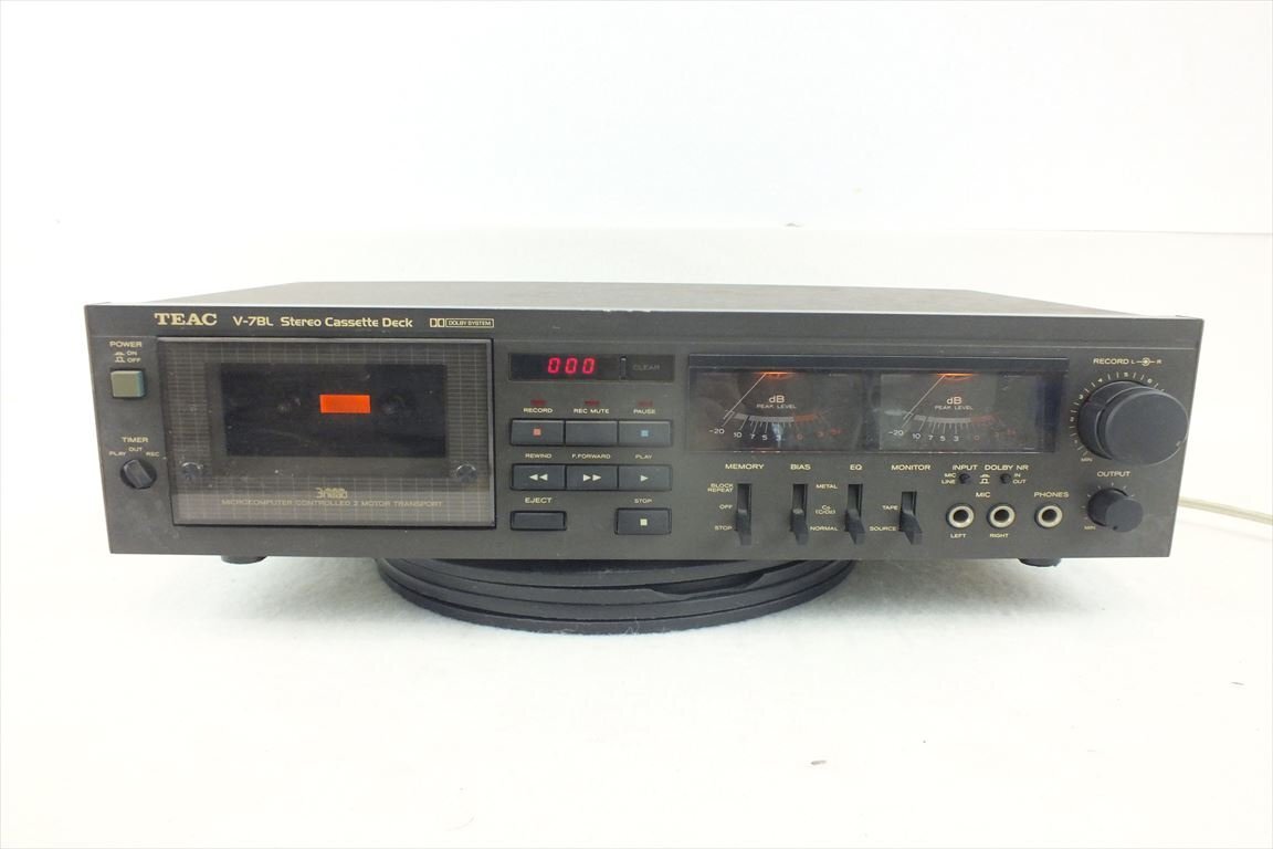 ☆ TEAC ティアック v-7BL カセットデッキ 中古 現状品 240307A5002_画像2