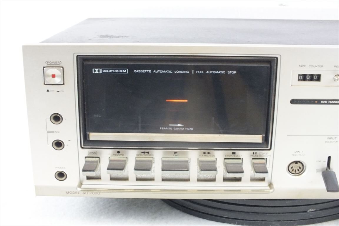 ☆ AIWA アイワ AD-7600 カセットデッキ 中古 現状品 240307A5079_画像3