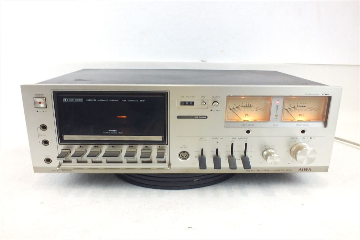 ☆ AIWA アイワ AD-7600 カセットデッキ 中古 現状品 240307A5079_画像2