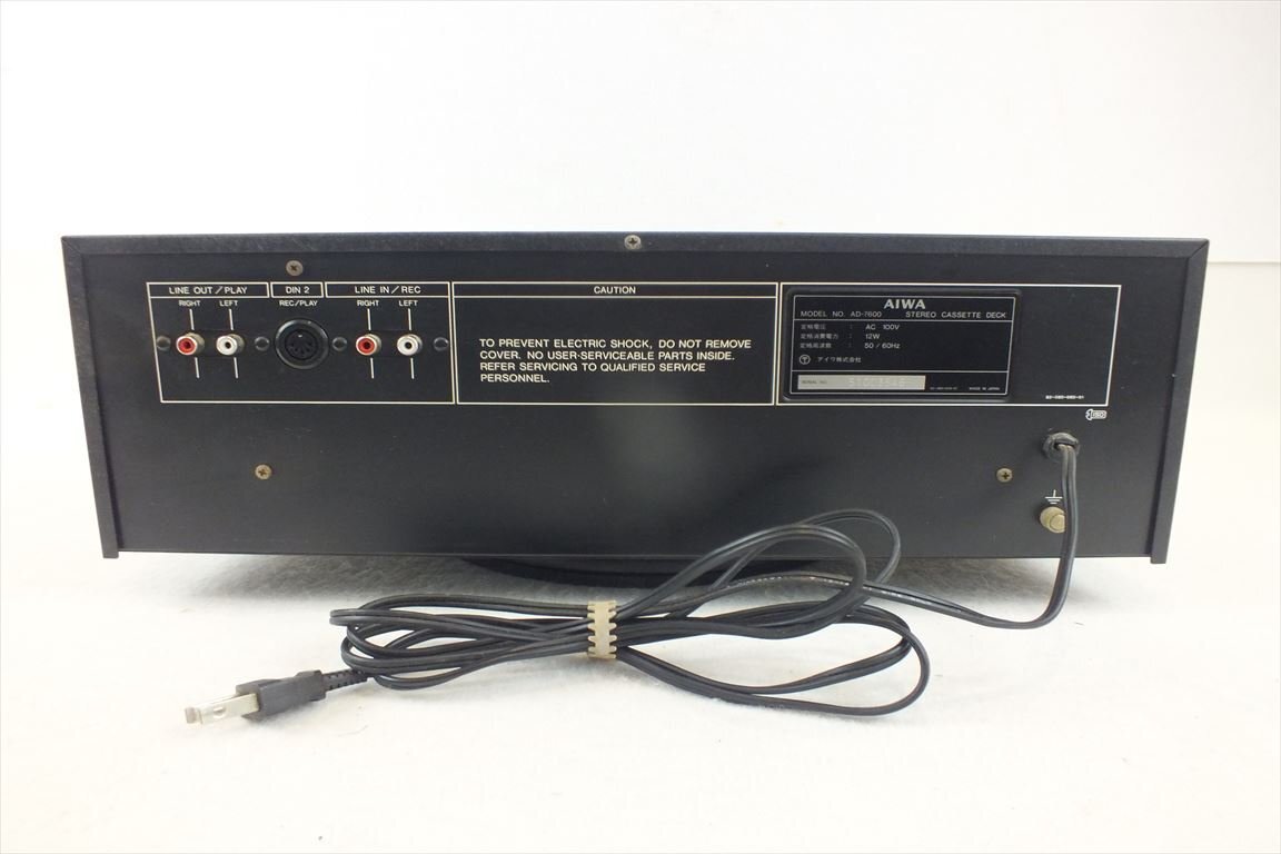 ☆ AIWA アイワ AD-7600 カセットデッキ 中古 現状品 240307A5079_画像8