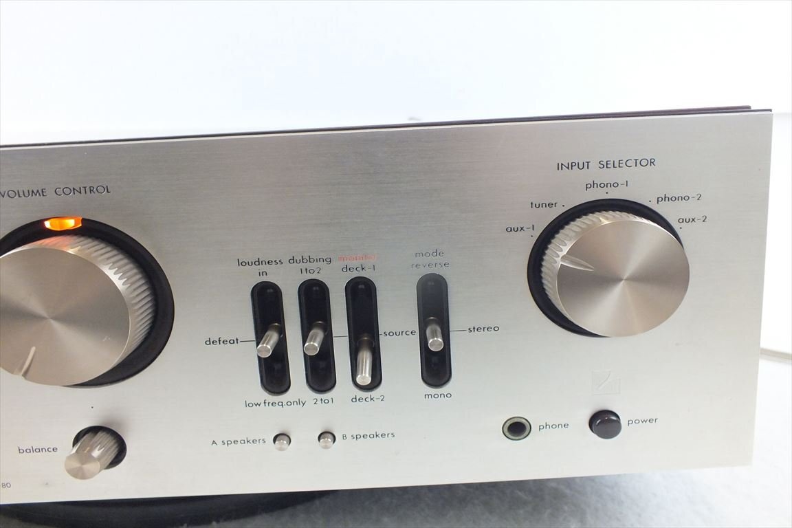 ☆ LUXMAN ラックスマン L-80 アンプ 中古 現状品 240307A5260の画像4