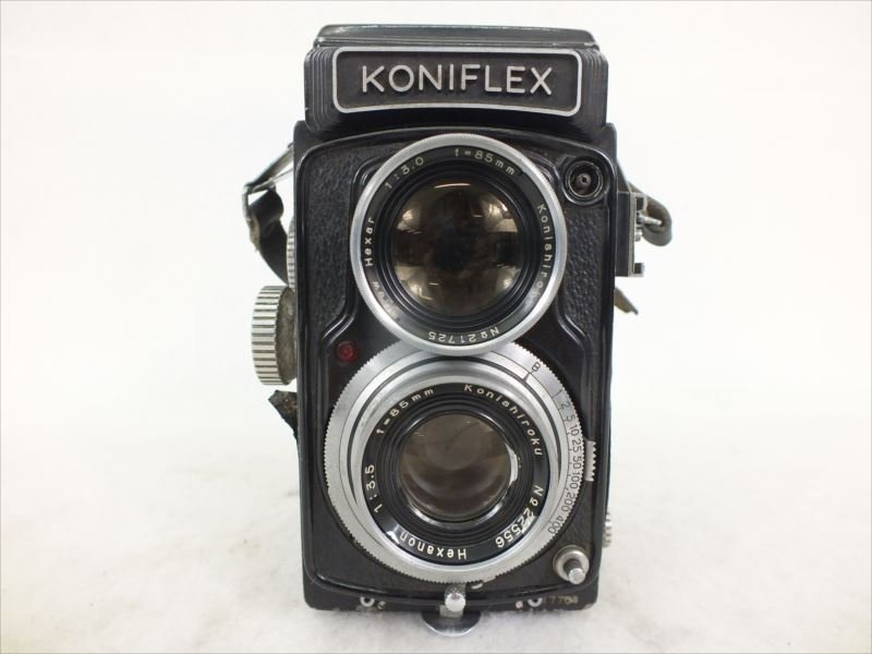 ♪ KONICA コニカ KONIFLEX 二眼レフカメラ 3.5 85mm 中古 現状品 240211H2039_画像4