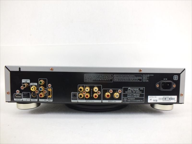 ♪ PIONEER パイオニア DV-800AV DVDプレーヤー 中古 現状品 240311H2121_画像10