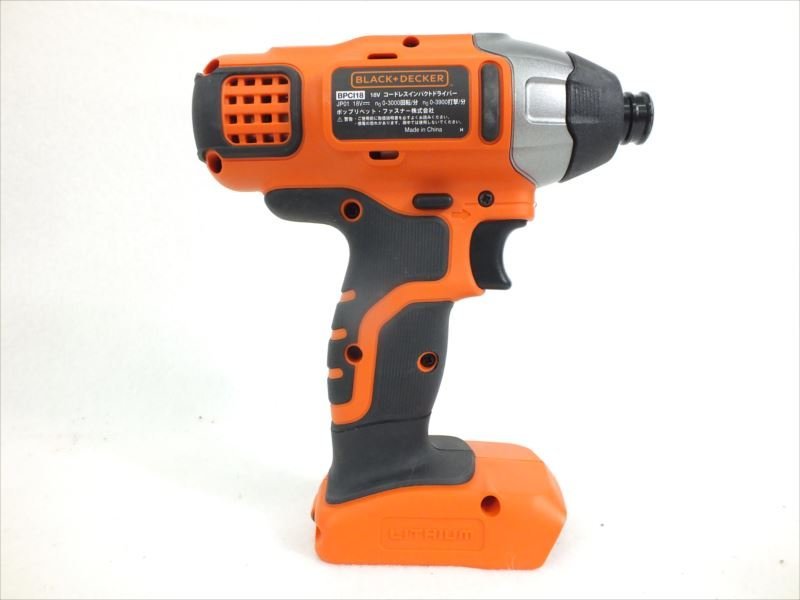 ♪ BLACK +DECKER ブラック＆デッカー BPCI18 インパクトドライバー 中古 現状品 240311Y7193_画像5