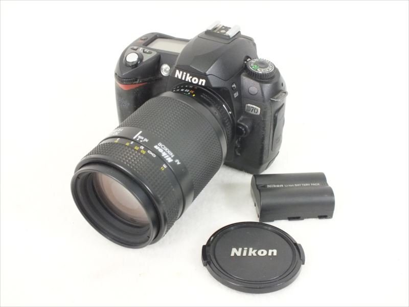 ♪ Nikon ニコン D70 デジタル一眼レフ AF NIKKOR 70-210mm 4-5.6 中古 現状品 240308T3204