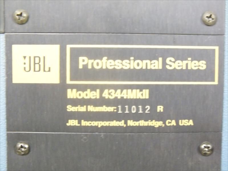 ♪ 福岡市引取可 JBL 4344MkII スピーカー 中古 現状品 @ 240311H2135の画像4