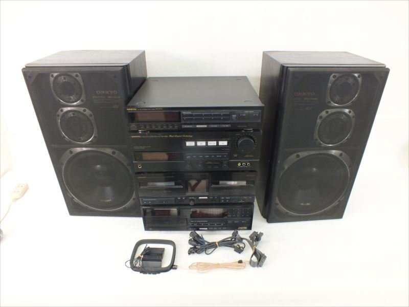 ♪ ONKYO オンキョー PT-F77 PA-F55 PC-WF55 DX-F33 PS-F33 システムコンポ 中古 現状品 240311E3235_画像1