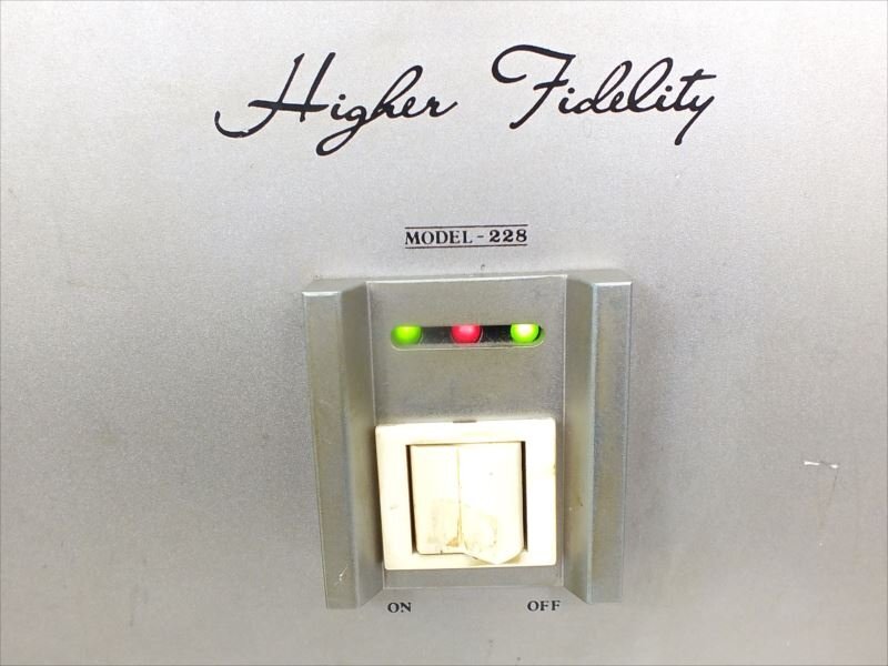 ♪ HIGHER FIDELTY ハイヤーフィデリティ 228 アンプ 中古 現状品 240311E3517_画像4