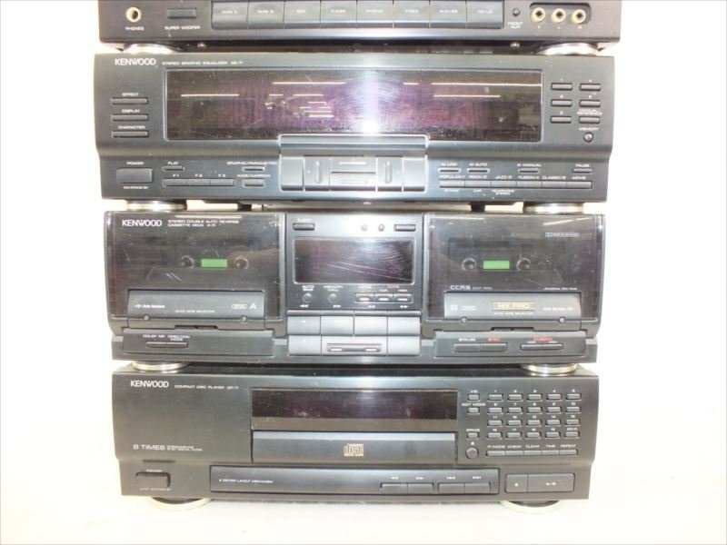 ♪ KENWOOD ケンウッド T-7i A-5i GE-7i X-7i DP-7i S-5i システムコンポ 中古 現状品 240311H2152の画像4