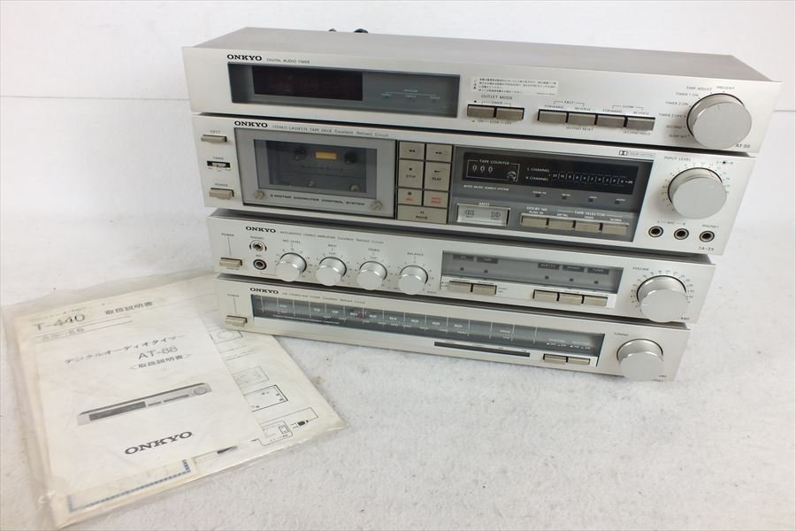 ★ ONKYO オンキョー T-440 A-440 TA-3X AT-88 システムコンポ 中古 現状品 240201Y6417_画像1