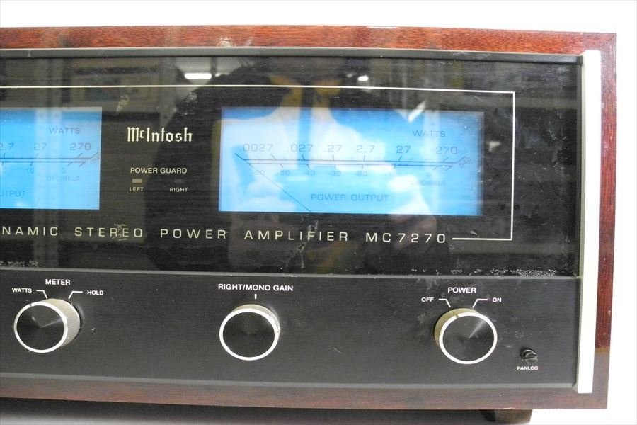 ▼ McIntosh マッキントッシュ MC7270 アンプ 中古 現状品 240305H3161の画像4