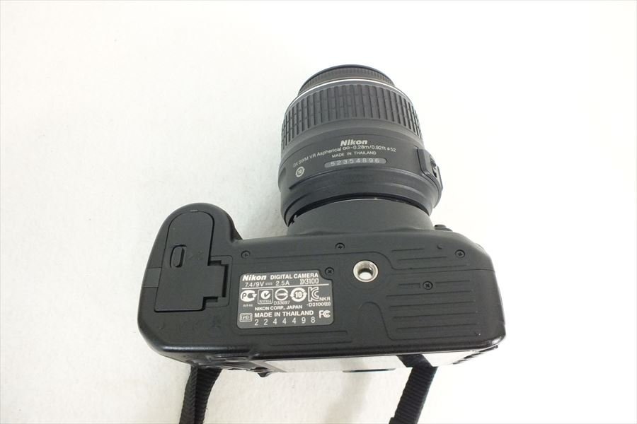 ◆ Nikon ニコン D3100 デジタル一眼レフ AF-S 18-55mm 3.5-5.6 G AF-S 55-200mm 4-5.6 ED 中古 現状品 240309M5183_画像6