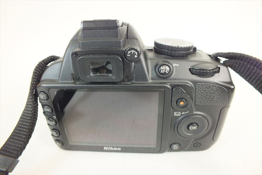 ◆ Nikon ニコン D3100 デジタル一眼レフ AF-S 18-55mm 3.5-5.6 G AF-S 55-200mm 4-5.6 ED 中古 現状品 240309M5183_画像5