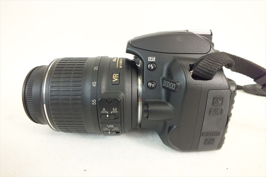 ◆ Nikon ニコン D3100 デジタル一眼レフ AF-S 18-55mm 3.5-5.6 G AF-S 55-200mm 4-5.6 ED 中古 現状品 240309M5183_画像3