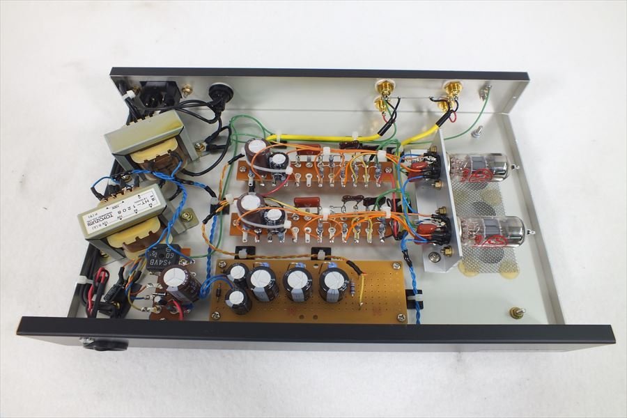 □ メーカー不明 12AX7/ECC Tube CR-NF 自作フォノイコライザー 中古 現状品 240106H2204の画像6