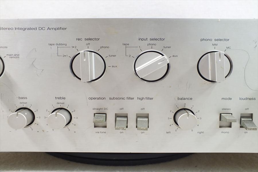 □ Technics テクニクス SU-V6 アンプ 中古 現状品 240206G6348_画像4