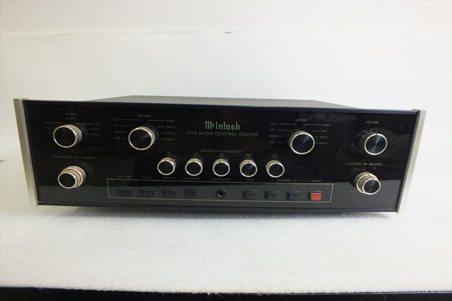 ◆ McIntosh マッキントッシュ C40 アンプ 音出し確認済 中古 現状品 240309G3244_画像2