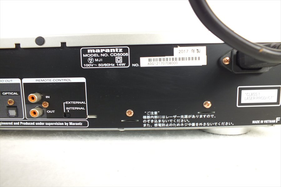 ◇ marantz マランツ CD5005 CDプレーヤ 中古 現状品 240308R7069_画像10