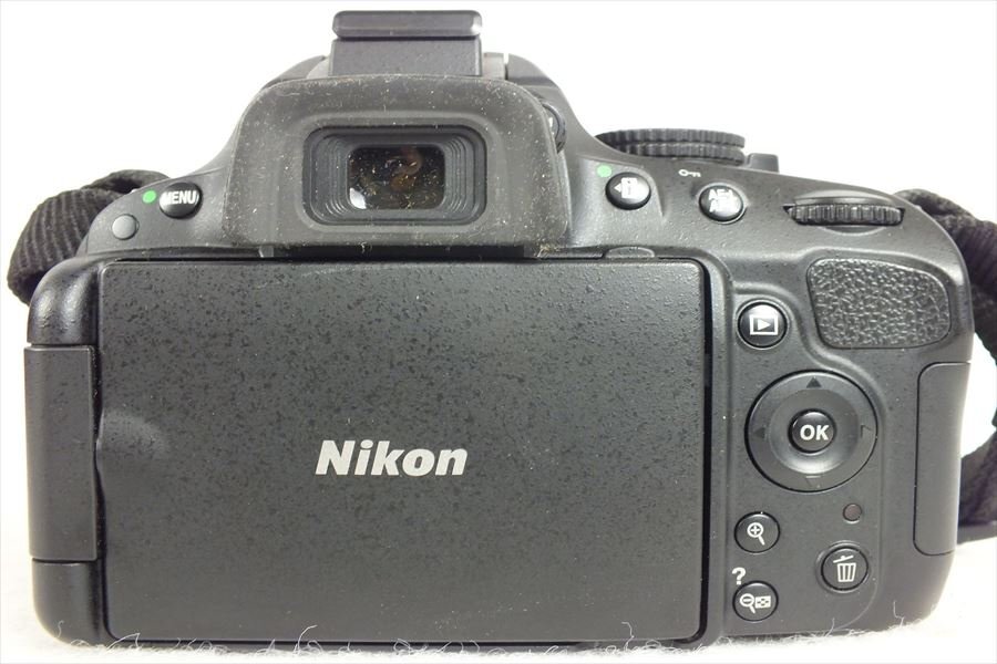 ★ Nikon ニコン D5100 デジタル一眼レフ 18-55mm 1:3.5-5.6G 55-300mm 1:4.5-5.6G レンズAF動作確認済 中古 現状品 240301N3138_画像7