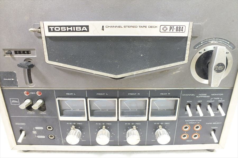 □ TOSHIBA 東芝 PT-884 オープンリールデッキ 中古 現状品 240306G6043_画像4