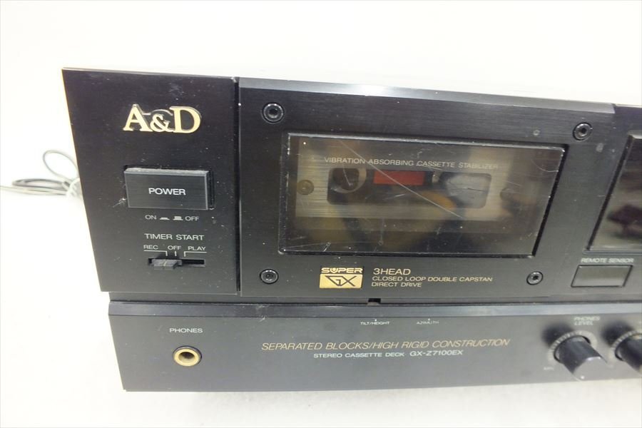 ◆ A&D GX-Z7100EX カセットデッキ 中古 現状品 240309G3202の画像3